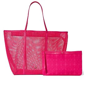 Bolsa de Praia Rosa Victoria’s Secret -2 Itens
