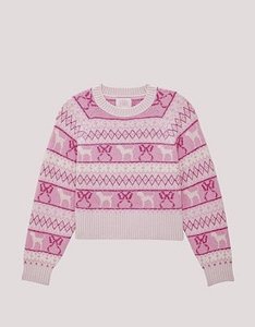 Suéter Tricô Pink Rosa Love Shack Fancy
