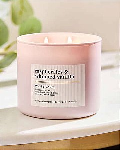 Vela Aromática 3 Pavios Raspberries & Whipped Vanilla Bath & Body Works