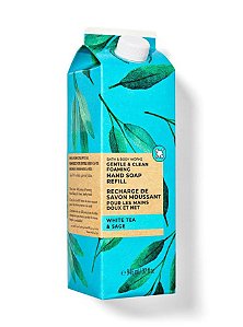 Refil de espuma de Mãos White Tea & Sage Bath & Body Works