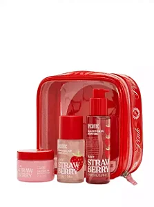Kit Pink Juicy Strawberry Bath & Body Works - Contém 4 Itens