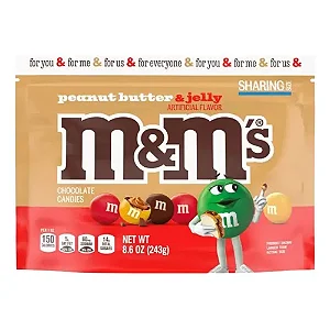 M&M’s De Manteiga de Amendoim e Geleia 243g