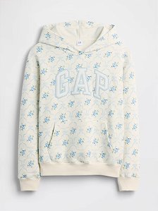 GAP Moletom Branco e Azul Florido