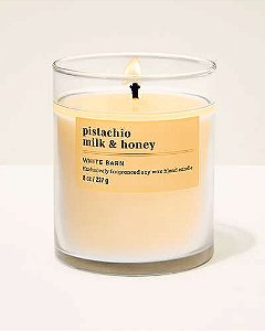 Vela 1 pavio Pistachio Milk & Honey Bath & Body Works