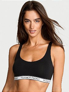 Top de Algodão Preto Victoria’s Secret