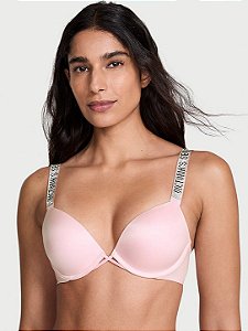 Sutiã Rosa Com Alça Com Strass Victoria’s Secret Tam 36D