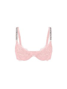 Sutiã Com Renda Alça Com Strass Rosa Victoria’s Secret Tam 34DDD