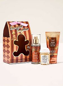 Kit Miniatura Warm Vanilla Sugar Bath & Body Works 3 Itens