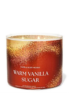 Vela Aromatica 3 Pavios Warm Vanilla Sugar Bath & Body Works