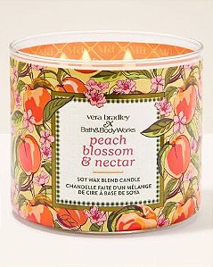 Vela Aromática 3 Pavios Peach Blossom & Néctar Bath & Body Works