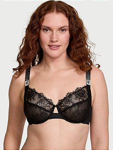 Sutiã de Renda com Strass Preto Victoria´s Secret 34D