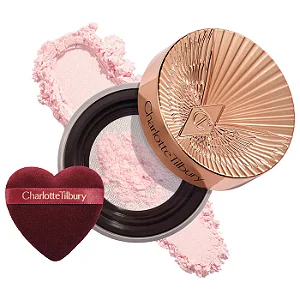 Charlotte Tilburry Airbrush Flawless Blur Loose Setting Powder Cor Brightening Pink