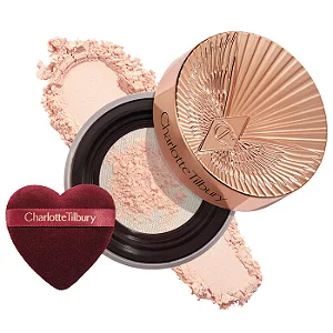 Charlotte Tilbury Airbrush Flawless Blur Loose Setting Powder Cor Brightening Peach