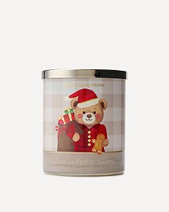 Vela Aromática 1 Pavios Santa's Milk & Cookies Bath & Body Works