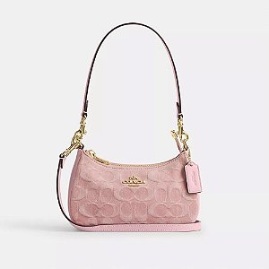 Coach Tery Mini Crossbody Bag Pink Denin
