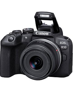Câmera Canon Eos R10 Mirrorless Kit Com Lente Rf 18-45mm F/4.5-6.3 IS Stm