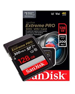 Cartão de memória 128gb Extreme Pro