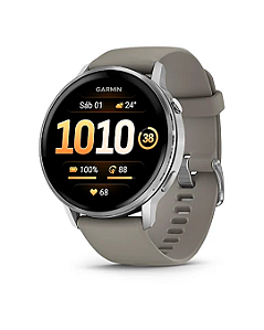 Relógio  Garmin Venu 4- 45MM -Silver Gray  (010-03014-01)