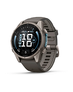 Relógio Garmin Fenix 9 Amoled Sapphire 47mm - Titanium/Pebble Gray-010-04762-00