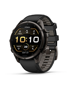 Relógio Garmin Fenix 9 Pro Sapphire 47mm - Titanium/Carbon Black- 010-04336-15