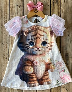 Vestido  Yoyo Tigre Luxo Lovers