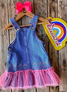 Salopete Jeans Princess Luxo Sucré