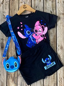Conjunto shorts saia  Stitich Comfy