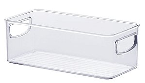 CESTO ORGANIZADOR DIAMOND 23X11X08 CRISTAL