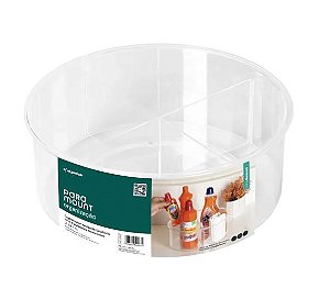 Organizador Redondo Giratório 28 cm c/ divisórias