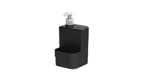 DISPENSER DETERGENTE TRIUM COMPACT 500ML PRETO FECHADO