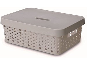 CESTO 11L C TAMPA CINZA CLARO