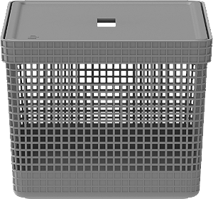 CESTO ORGANIZADOR GRID 20L TAMPA CHUMBO FECHADO