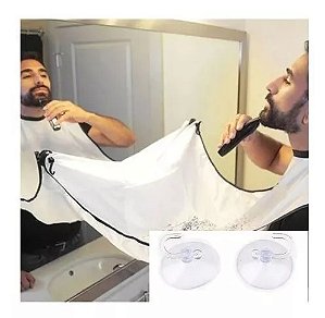 Avental Capa Para Barbear Com Ventosa Para Espelho Banheiro