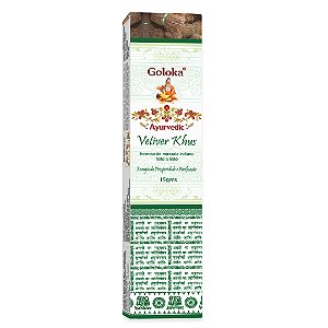 Incenso Indiano Goloka Ayurvedic - Vetiver - 15 g