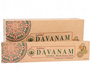 Incenso Indiano Goloka Natural - Davanam 15g