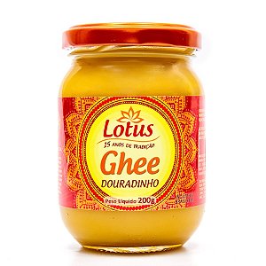 Manteiga Ghee Lotus Douradinho 200g