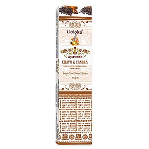 INCENSO GOLOKA AYURVEDIC CRAVO E CANELA - 15G