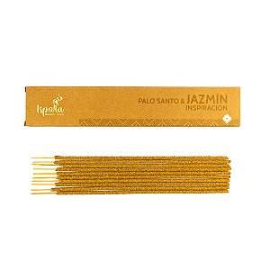 INCENSO PERUANO ISPALLA 10 VARETAS - AROMA PALO SANTO & JASMIM - INSPIRAÇÃO