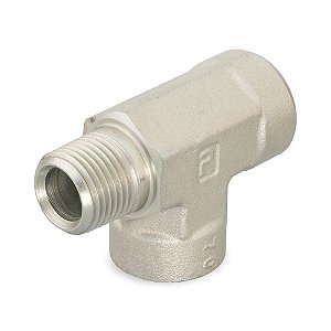 Tee de Porta Macho NPTF Parker 1/4 MRO-SS