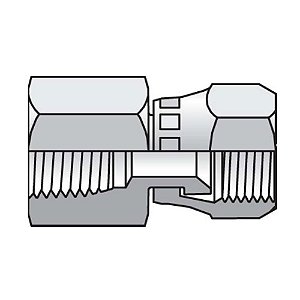 Conector Fêmea de Porca Giratória 37° NPTF Parker 6-6 G6X-SS