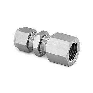 Conector Fêmea de anteparo 1/2 pol. x 1/2 pol. NPT Swagelok SS-810-71-8