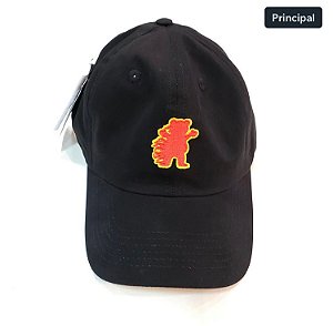 Boné Grizzly Fire Flame Dad Hat Strapback Black