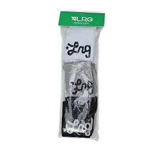 Meias LRG Logo Pack 3 Socks White/Grey/Black