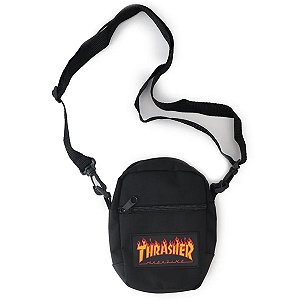 Shoulder Bag Thrasher Flame Logo Black