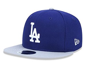Boné New Era 9fifty MLB Los Angeles Dodgers Primary Snapback Hat - Navy / Grey
