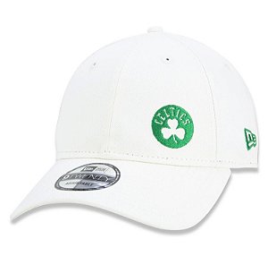 Boné New Era 9twenty NBA Boston Celtics Dad Hat Strapback - Off White