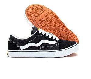 Tênis Unissex Mad Rats Hi Top Old School Preto/branco Preto