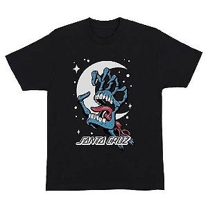 Camiseta Santa Cruz Cosmic Bone Hand Tee Black