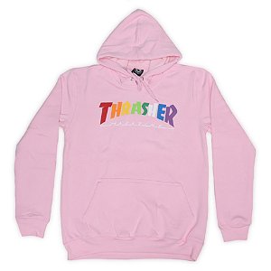 Moletom Thrasher Rainbow Mag Hoodie Pink