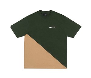 Camiseta Disturb Racing Jersey Tee in Green/ Beige